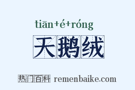天鹅绒是什么意思的图片